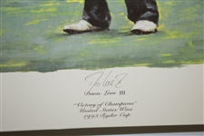 David Love III Signed 1993 Ryder Cup at Belfry LE Print by Artist Scott Medlock JSA ALOA