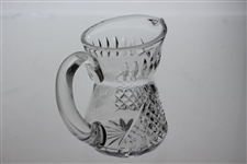 PGA Etched Cut Crystal Coffee Creamer Pitcher - Gift From PGA of America to Past President