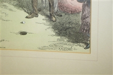 1869 Match at Blackheath by Frederick Gilbert Wood Block Engraving Reproduction