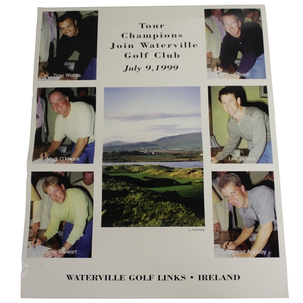 Waterville Golf Links Tour Champions Poster Featuring Woods, Stewart & Others 