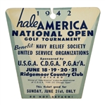 1942 Hale America National Open FINAL ROUND Sunday Ticket HOGAN'S First Major WIN ? - RARE