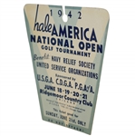 1942 Hale America National Open FINAL ROUND Sunday Ticket HOGAN'S First Major WIN ? - RARE