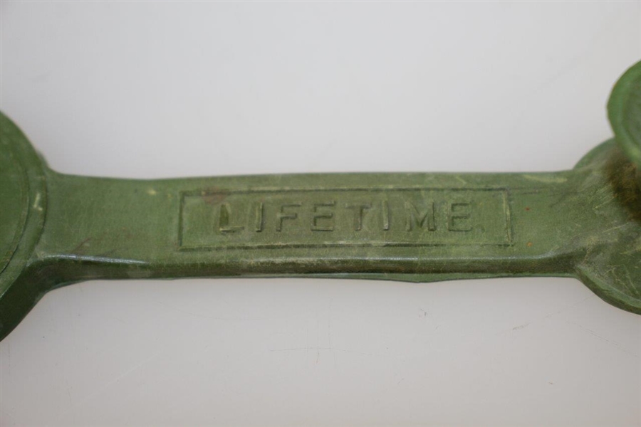 Vintage Green Rubber Lifetime Tee Pat. P. 66177 - No. 3066 - Crist Collection
