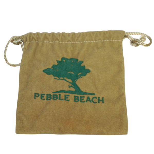 Classic Pebble Beach Golf Tee Bag with Three Tees - Crist Collection