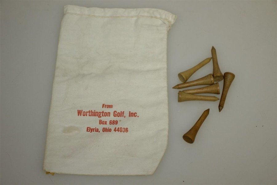 Vintage Worthington Golf, Inc. Golf Tee Bag with Tees - Crist Collection
