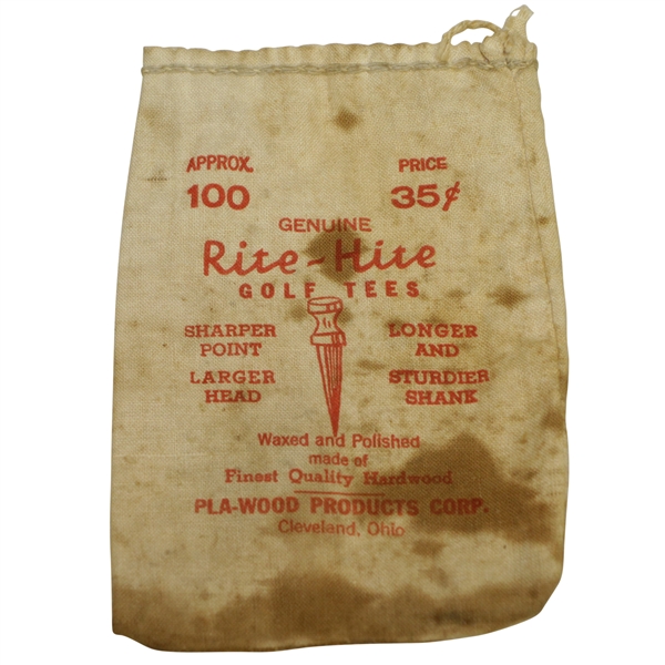 Vintage Rite-Hite Pla-Wood Canvas Tee Bag with Tees - Cleveland - Crist Collection
