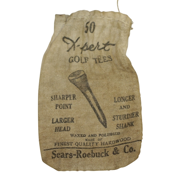 Vintage X-Pert 50 Tees Canvas Tee Bag - Sears-Roebuck & Co. - Crist Collection