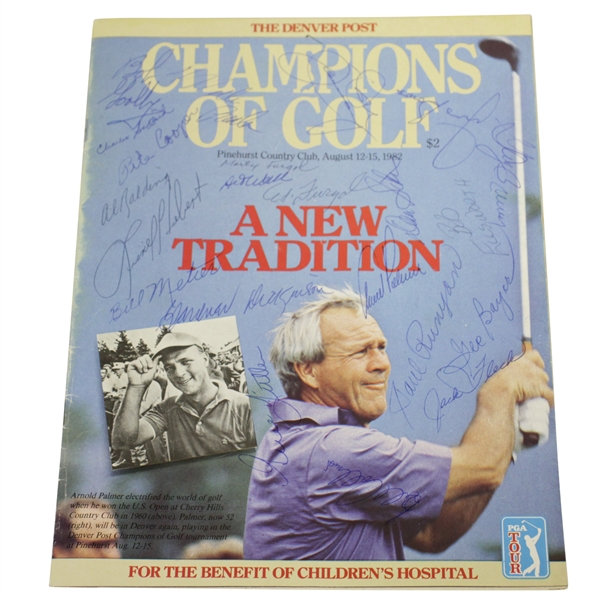 Palmer, Boros, Runyan, Wall & Others Signed Denver Post Champions of Golf Magazine JSA ALOA
