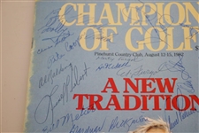 Palmer, Boros, Runyan, Wall & Others Signed Denver Post Champions of Golf Magazine JSA ALOA