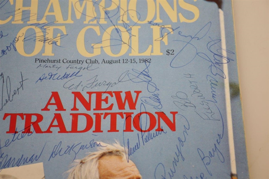 Palmer, Boros, Runyan, Wall & Others Signed Denver Post Champions of Golf Magazine JSA ALOA
