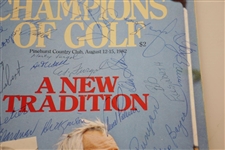 Palmer, Boros, Runyan, Wall & Others Signed Denver Post Champions of Golf Magazine JSA ALOA