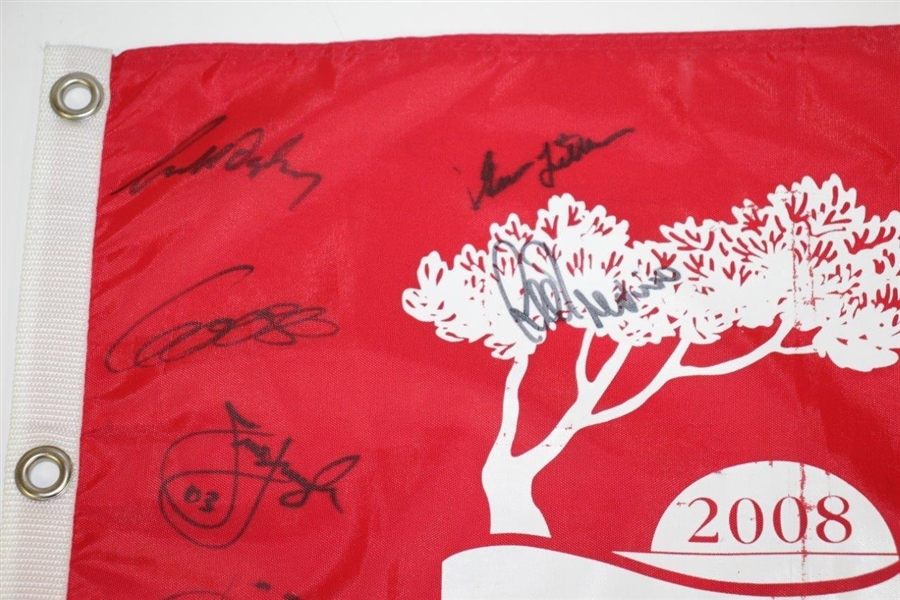 21 U.S. Open Champs Signed 2008 US Open at Torrey Pines Flag JSA ALOA
