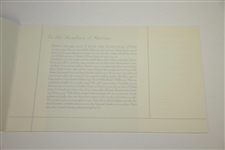 Merion Golf Club 'A Letter From Ben' 20pg Booklet with Historical Hogan Photos & Articles