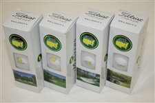 2017 Masters Tournament Dozen Titleist Unsed Logo Golf Balls in Original Box/Sleeves
