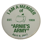Masters Arnie's Army Collectible Member Pin Commemorating Arnold Palmer est 1959