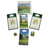 Seven Masters Tournament Pins/Ballmark - 2011, 2013, 2014, 2017, 2018(x2), & Undated