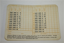 Craig Stadler Signed Vintage Augusta National Golf Club Scorecard JSA ALOA