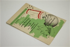 1953 Newsweek Presents Hole-by-Hole Pictorial Description of Oakmont CC Fold Out Booklet