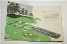 1953 Newsweek Presents Hole-by-Hole Pictorial Description of Oakmont CC Fold Out Booklet