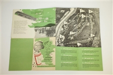 1953 Newsweek Presents Hole-by-Hole Pictorial Description of Oakmont CC Fold Out Booklet
