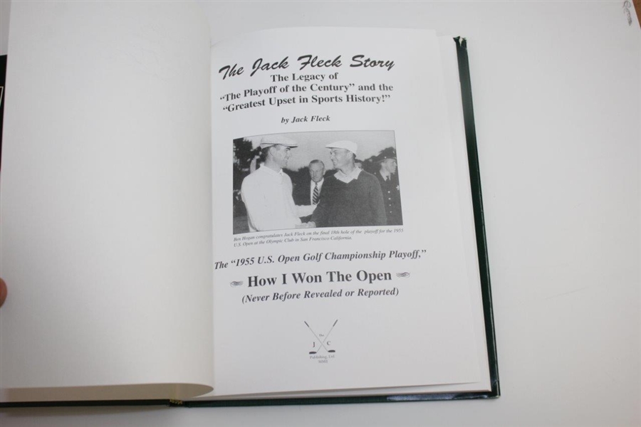 Jack Fleck Signed 'The Jack Fleck Story' Collector's Edition Book to Don Cherry JSA ALOA