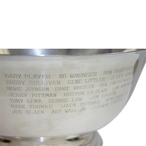 1961 Masters Field Engraved Sterling Bowl Gifted to Harvey & Betty Raynor - Wow!