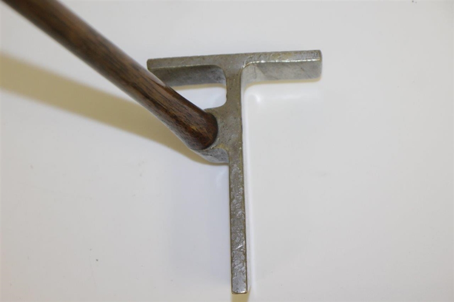 Rare Circa 1923 Holmac Rudder Putter with Oversized T-Shaped Head - One of 5 Known