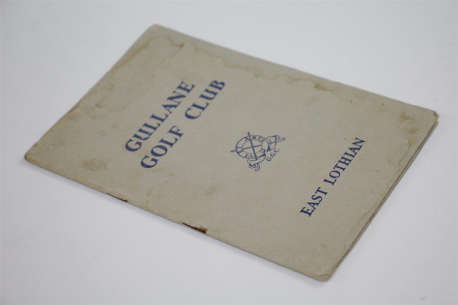 1954-1955 Gullane Golf Club East Lothian Official Handbook by Frank Moran