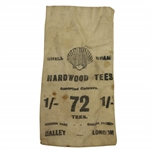 Vintage "Shell Brand Hardwood Tees" Canvas Golf Tee Bag Tees - Crist Collection