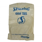 Vintage Wax Spalding Golf Tees Bag with Tees by A.G. Spalding & Bros. - Questor - Crist Collection