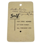 1947 Masters Tournament SERIES Badge #1990 