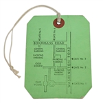 1959 Masters Tournament Third Round Ticket #3887 with Original String