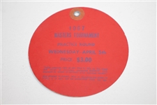 1967 Masters Tournament Wednesday Ticket #5528 - Arnold Palmer Par 3 winner