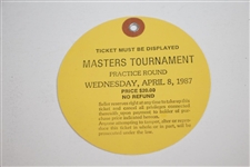 1987 Masters Tournament Wednesday Ticket #25052 - Ben Crenshaw Par 3 Winner