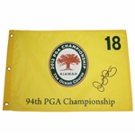 Rory McIlroy Signed 2012 PGA Championship at Kiawah The Ocean Course Flag JSA ALOA