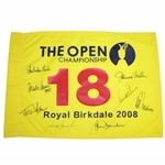 Signed By A.Palmer, T.Watson, P.Thomson & Five Other Open Champs Who Won at Royal Birkdale Flag JSA ALOA