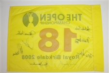 Signed By A.Palmer, T.Watson, P.Thomson & Five Other Open Champs Who Won at Royal Birkdale Flag JSA ALOA