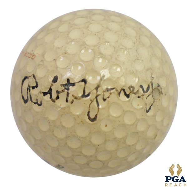 Circa 1930's Bobby Jones Signed PGA Championship Blue Dot Golf Ball FULL JSA #BB52877