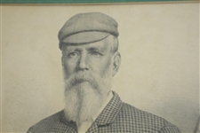 Tom Morris Photo Engraving with Facsimile Signature of Tom Morris Sr. - Framed