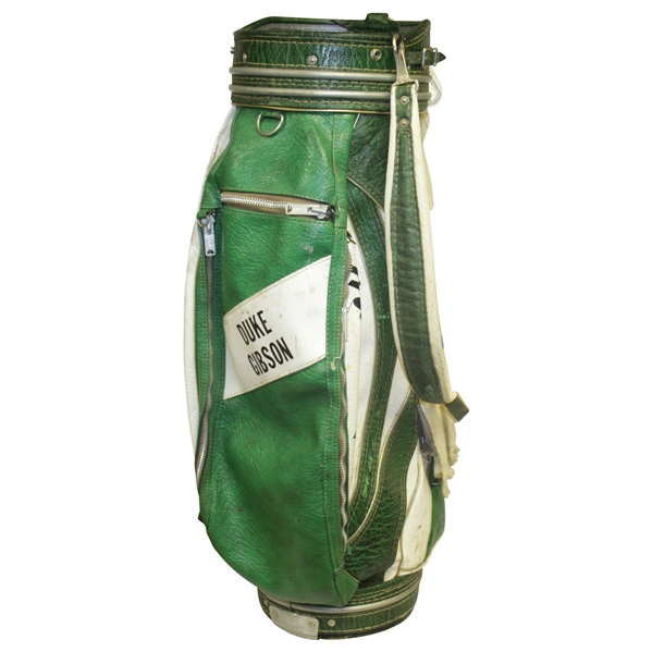 Leland Duke Gibson MacGregor Personal Used Golf Bag with Bag Tags Including JDM Country Club