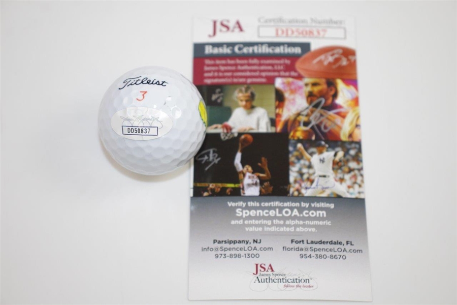 Bubba Watson Signed Masters Logo Golf Ball JSA #DD50837