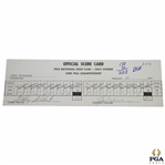 Jack Nicklaus Signed Official Used 1971 PGA Championship Saturday Scorecard - 9th of 18 Majors JSA ALOA