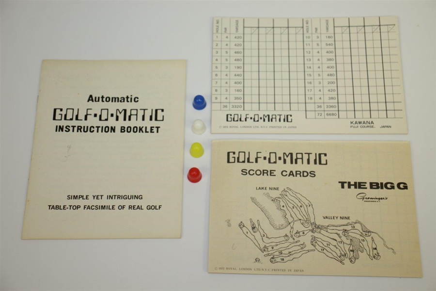 1972 Golf-O-Matic Game - Simple Yet Intriguing Table-Top Facsimile of Real Golf 