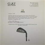 President Bush's 1989 Ryder Cup Honorary Captain Gifted Personal 2-Iron from Mark Calcavecchia