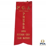 1935 Ryder Cup Team Matches P.G.A. Press Red Ribbon - Excellent Condition