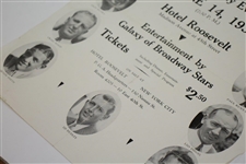 1933 U.S. Ryder Cup Team Farewell Dinner at Hotel Roosevelt Poster