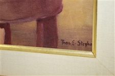 Clifford Roberts Oil On Canvas Thomas E. Stephens Painting Print - Framed