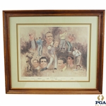 1978 Artists Proof Golf Immortals World Golf Hall Of Fame Dom Lupo Lithograph