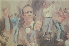 1978 Artists Proof Golf Immortals World Golf Hall Of Fame Dom Lupo Lithograph