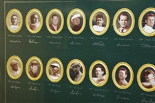 1994 The Masters Japanese Broadcasting Time Display Poster with Champs 1934-1992